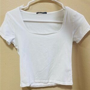 Brandy Mellville Brenna Top in Natural White